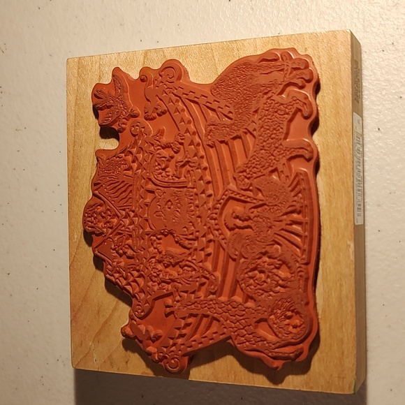 Noah's Ark Wood Mounted Rubber Stamp Never Used PSX Rooster Pig Cow Frog Giraffe - Picture 3 of 4